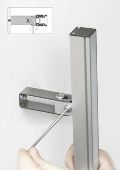 Profilclip für LED Leisten auf Putz montiert